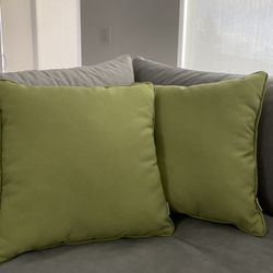 Outdoor Green Pillows