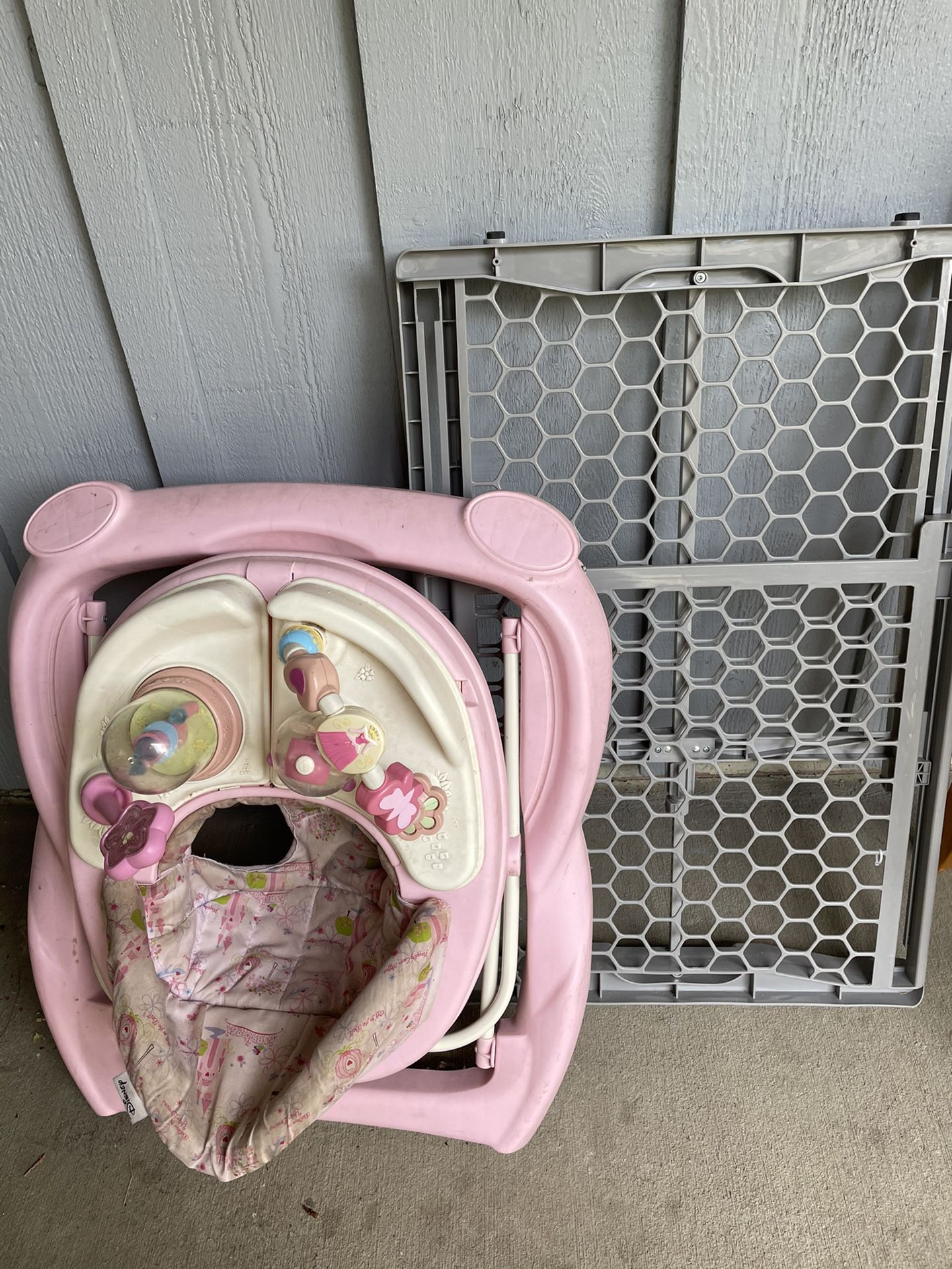 Baby Toy And Baby gate
