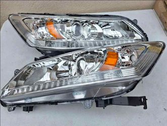 13-15 Honda Accord Headlights Luces Calaveras Micas Faros Focos Faroles Headlamps