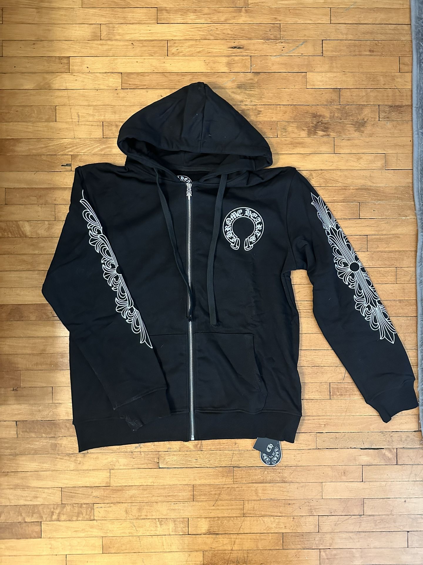 CHROME HEARTS ZIP-UP (BLACK) SIZE LARGE