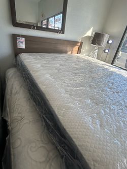 Queen size memory foam mattress in a box