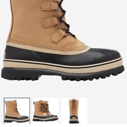 NEW Sorel Tan Buff Caribou Snow Boots Size W9