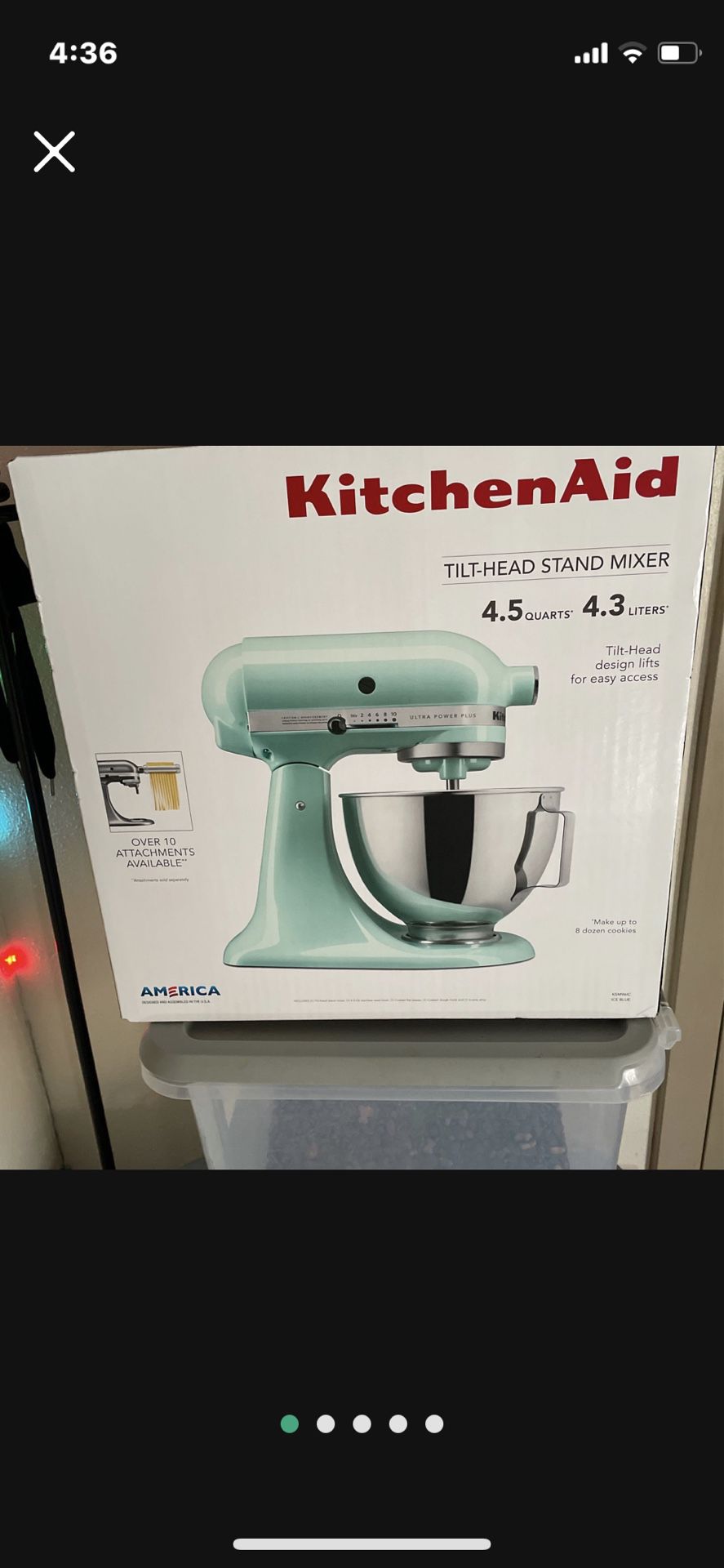 LIMITED EDITION ICE BLUE KitchenAid Stand mixer 
