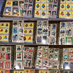 MLB Binder card Lot of 800 Baseball cards from 1980s and 1990s