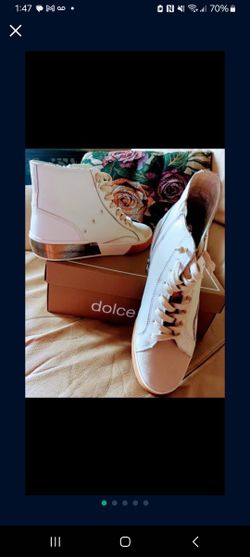 Great Quality Dulce Vita, New Sneskers, Designer Fine Leather Tennis Shoes, Never Worn! Nice & Clean