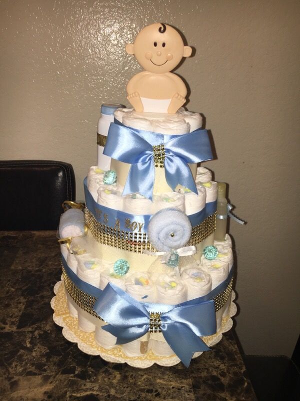 Baby shower diaper cakes and more
