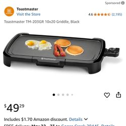 Toastmaster Griddle