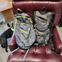One water pack and 1 backpack