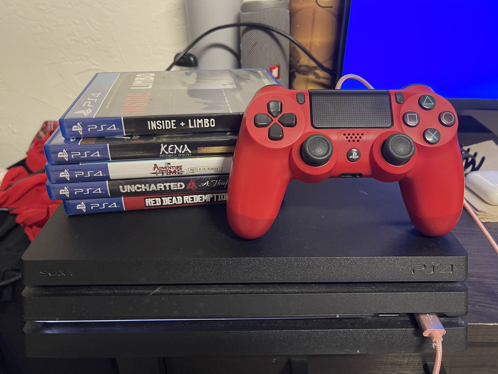 PS4 Pro W/ Games 