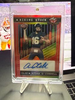 2 Aiden O Connell Numbered Auto Cards Rising Stock Leaf