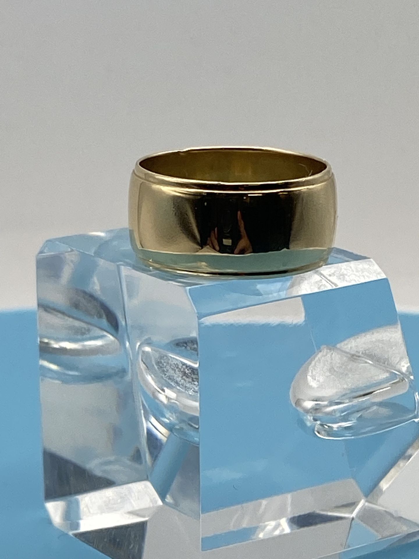 14k Cigar Band Ring