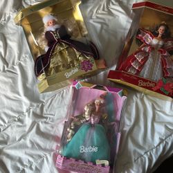 Holiday Barbies 
