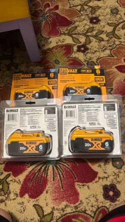 Brand new Dewalt 4 battery 6AH $230