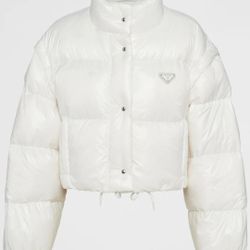 PRADA  Cropped Re-Nylon down Jacket 