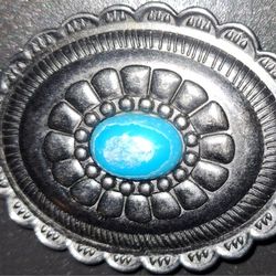 Blue Stone Belt Buckle