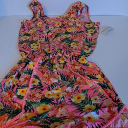 Girls Floral Print Jumper