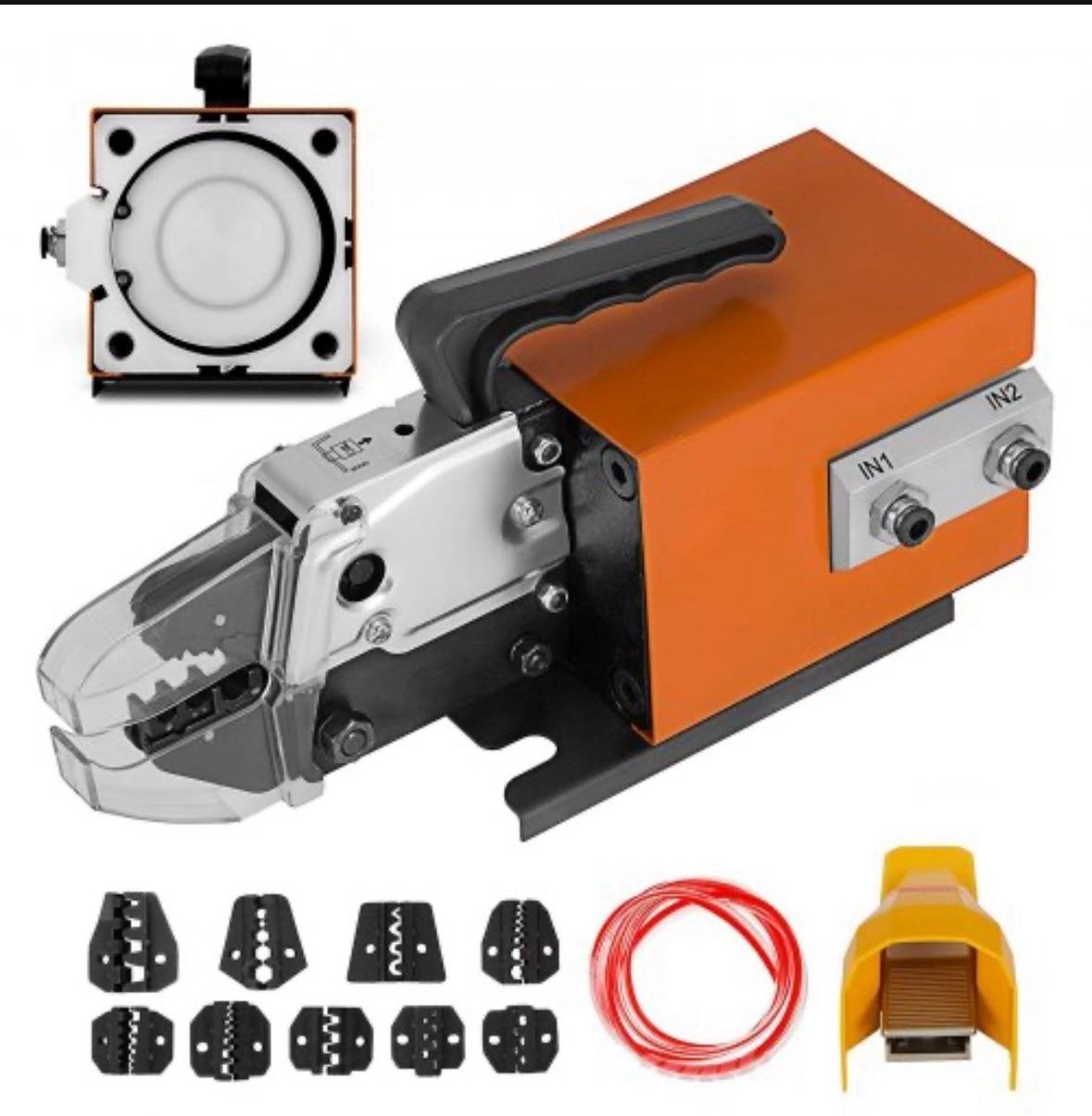 Pneumatic Crimping Tool Am-10, Air Powered Wire Terminal Crimping Machine