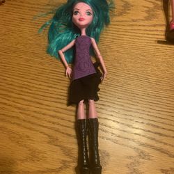 Monster High create a monster doll Green Bluish Hair