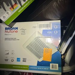 Broan Nutone Ventilation Fan With Selectable Cfm Brand New !