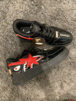 A bathing ape bapesta shark black sale