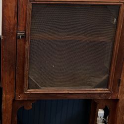 Vintage Antique Wooden Liquor Cabinet 