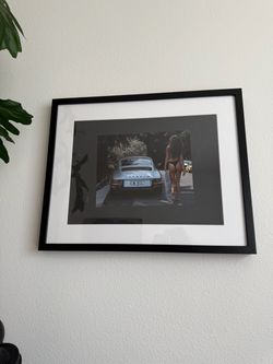 Black Framed Porsche Wall Art – 22” x 17”