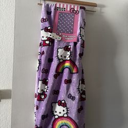 Hello Kitty Purple Rainbow Blanket