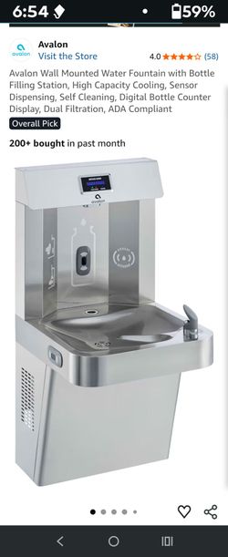 Avalon wall mounted drinking fountain