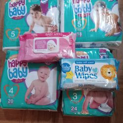 Baby Diapers  And Wipes 