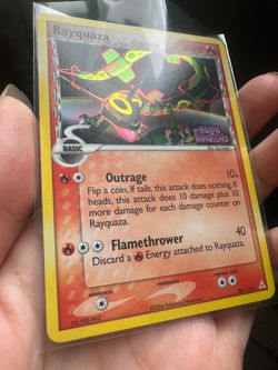 Reverse holo delta species rayquaza mint condition ex  holon phantoms