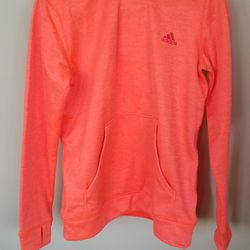 Adidas Bright Neon Orange Sweatshirt Size Large $20