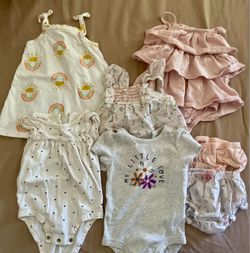 12m Baby Girl Clothing Bundle – 7 Pieces