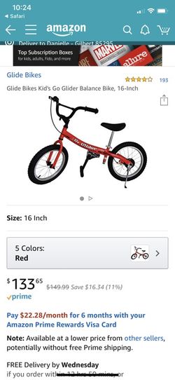 Glide bikes go glider clearance