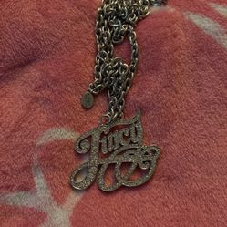 Silver vintage juicy couture necklace