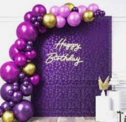 Blueish Purple Shimmer Wall Backdrop