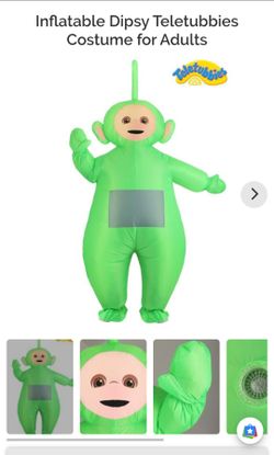Green teletubby inflatable costume