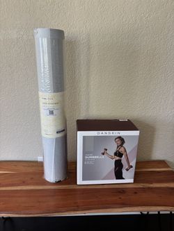 Brand New - Yoga Mat + Dumbbell set