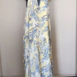 Elle Gabrielle Yellow Floral Maxi Dress