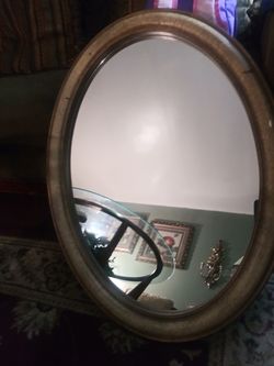 Large Oval 35" Tall Hanging Mirror