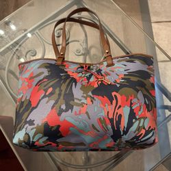 Fossil Leather Tote Bag