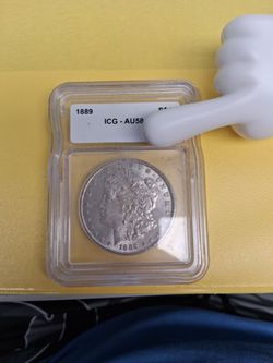 1889 Morgan Silver Dollar ICG AU58