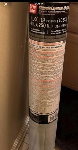 Shingle Layment For Roofing & Roofing Felt (read Below)