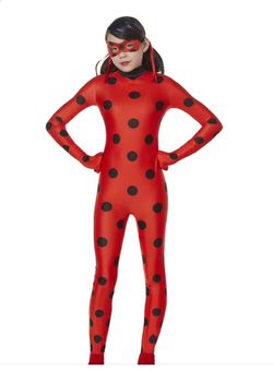 Miraculous Ladybug Jumpsuit, Girls Size Large 