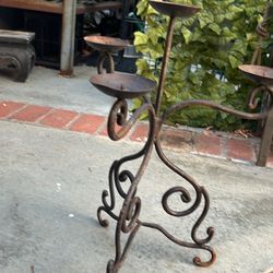 Iron Candle Holder