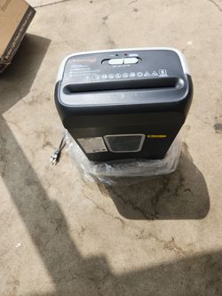 Bonsaii Paper Shredder for Home Use, 3.4 Gallon Wastebasket, 6 Cross-Cut Sheets for Credit Cards, Staples and Paper Clips for Home Office Use, Portabl