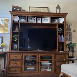 Entertainment Center And Accent Table