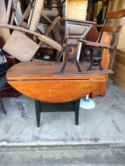 Drop side table