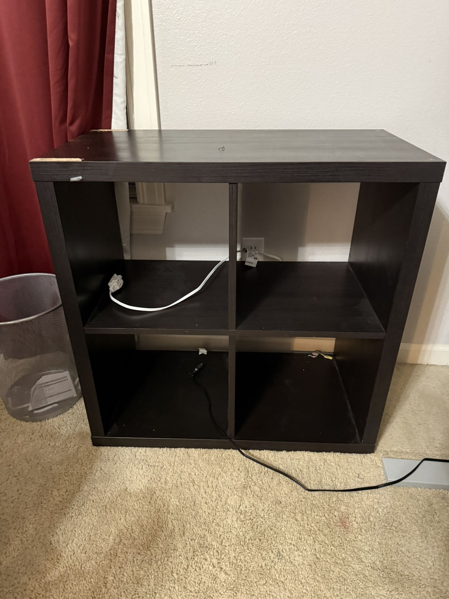4X4 Black Shelving Unit