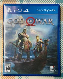 God of War (PlayStation 4, 2018)  PS4 Tested & Working  With Case F2098