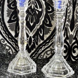 Tiffany & Co Crystal Candle Sticks 